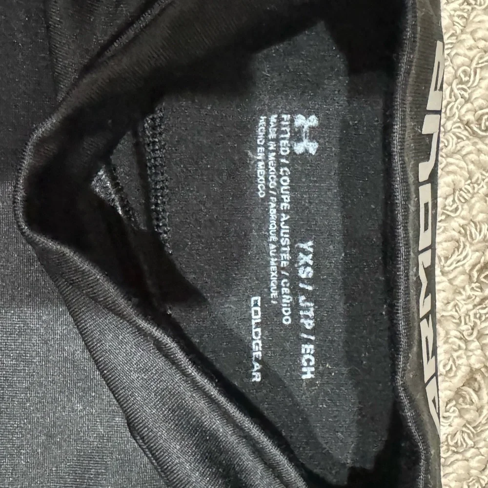 Under Armour Black ColdGear Mock Neck Compression Shirt